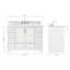 Meuble-lavabo simple avec plateau Abshire 49-93359306