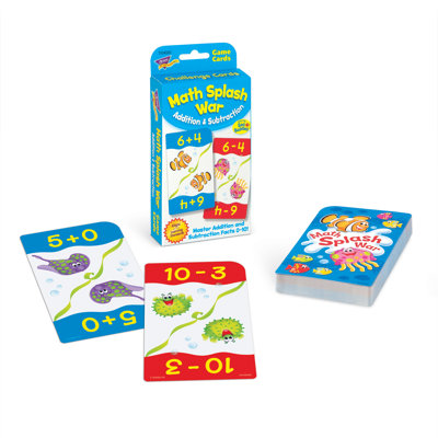 Trend Math Splash War Addition & Subtraction Challenge Cards