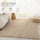 Brad Handmade Flatweave Doeskin/Shifting Sand/Smoke Gray Area Rug