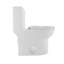 Toilette monobloc 1,1 / 1,6 GPF antimicrobienne, résistante aux fuites, à double chasse d'eau, certifiée CUPC, certifiée Water Sense, céramique, couleur blanche, siège à fermeture en douceur, hauteur confortable, fixation au sol