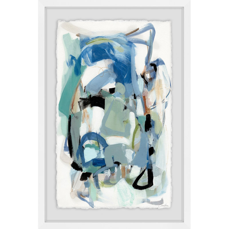 « automne iv », reproduction de peinture à l’acrylique encadrée, H 12 po x l 8 po x P 1,5 po