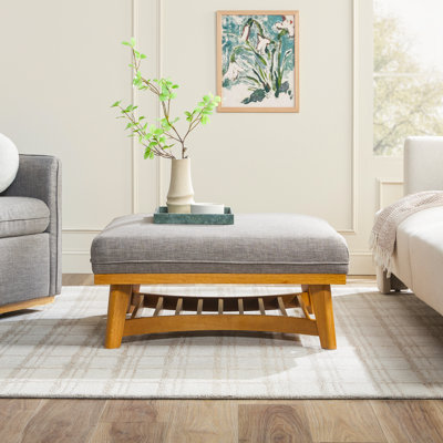 Grand repose-pieds rembourré Modern Farmhouse