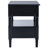 Laga 24'' W Nightstand – Contemporary Bedroom Table with 2 Drawers, Silver Hardware & Neutral Finish-684695863