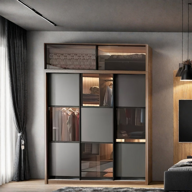 Modern Simple Glass Wardrobe