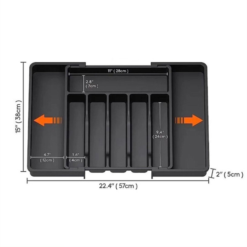 Rangement à ustensiles pour couverts de cuisine, Gris