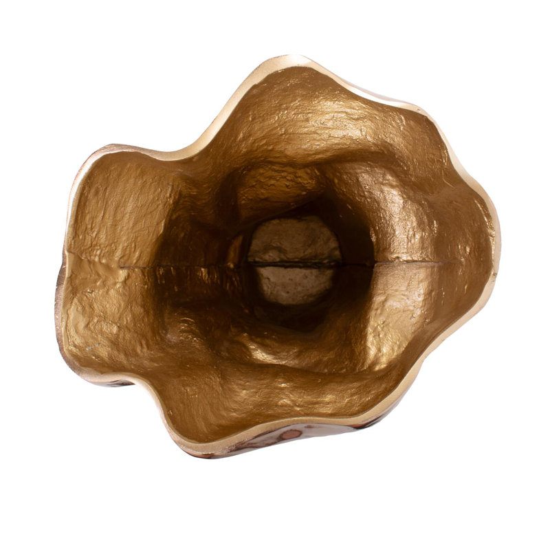 Teresina Gold Aluminum Vessel- Tall
