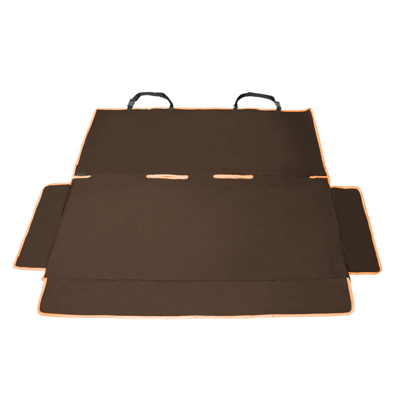 Housse de protection intégrale pour siège arrière Pet Life Open Road pour enfant, chat ou chien, marron., Marron foncé