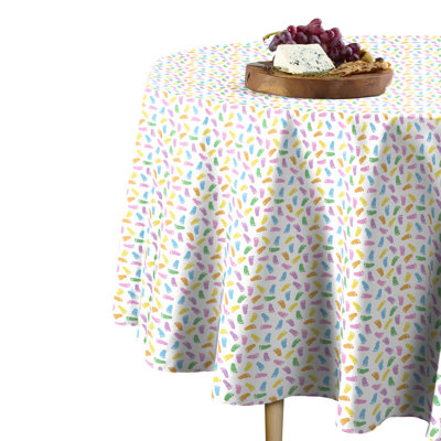 Anncroft Geometric Round Tablecloth