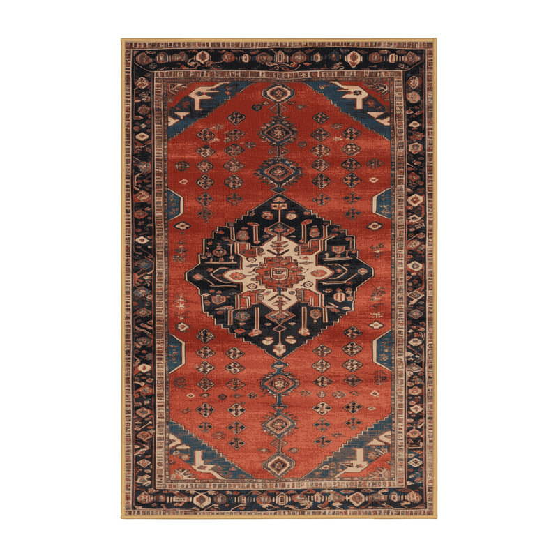 Tapis brun lavable à la machine, Rectangulaire 2 pi x 3 pi