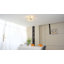 Ventilateur de plafond encastré blanc 20 po avec base 4 lumières, moteur réversible à télécommande à 3 vitesses pour chambre à coucher