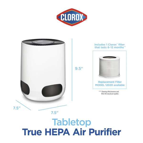 Clorox - Purificateur d'air HEPA pour grandes pièce