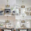 Lustre tambour 4 lumières avec verre texturé-132127055-132350443