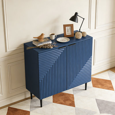 Modern Minimalist Side Cabinet with Adjustable Shelves