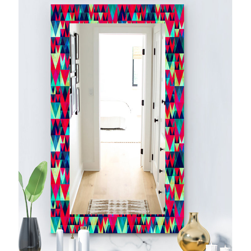Glass Frame Mirror, 39.4" H x 29.5" W