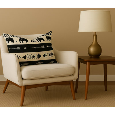  Coussin décoratif en coton à imprimé animal