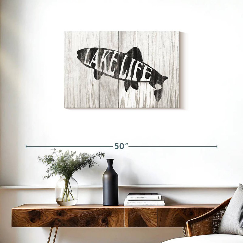 Plaque murale «Lake Life», H 20 po x l 30 po