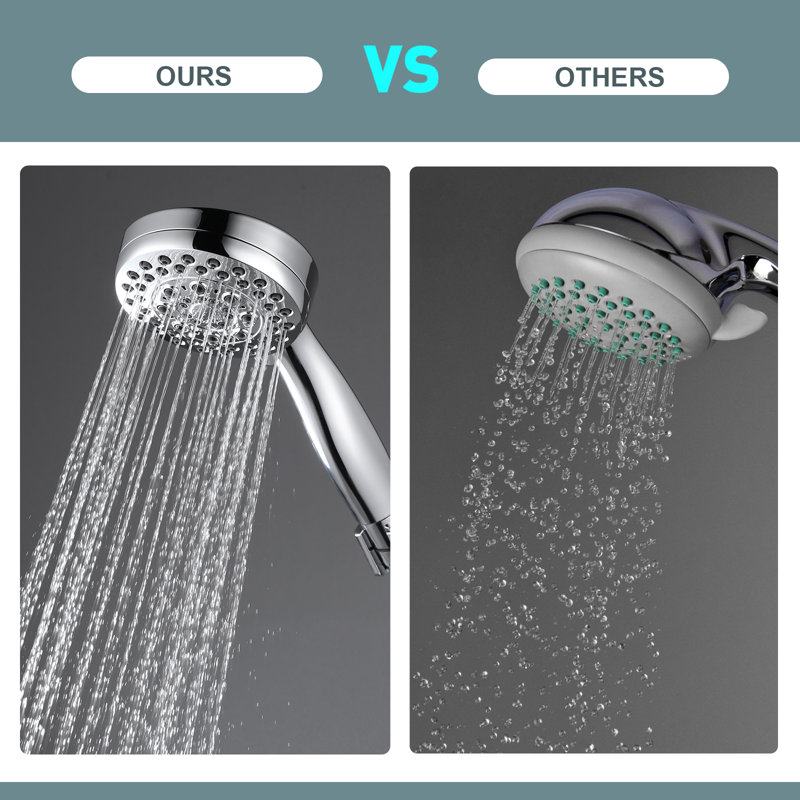 Pomme de douche multifonctionnelle, Chrome