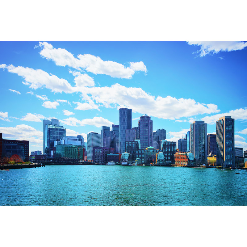 Skyline Of Boston USA by RomanBabakin - Wrapped Canvas Print, 81cm H x 122cm W