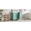 Meuble-lavabo moderne de 36 pouces avec charge USB, meuble-lavabo avec deux portes et trois tiroirs, petit meuble-lavabo avec lavabo simple, robinets non inclus