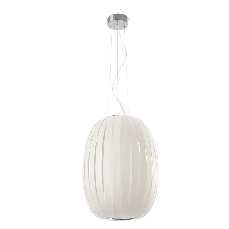 Pod 1 - Light Pendant, 24" H x 20.8" W x 20.8" D, E26 Base, Ivory White