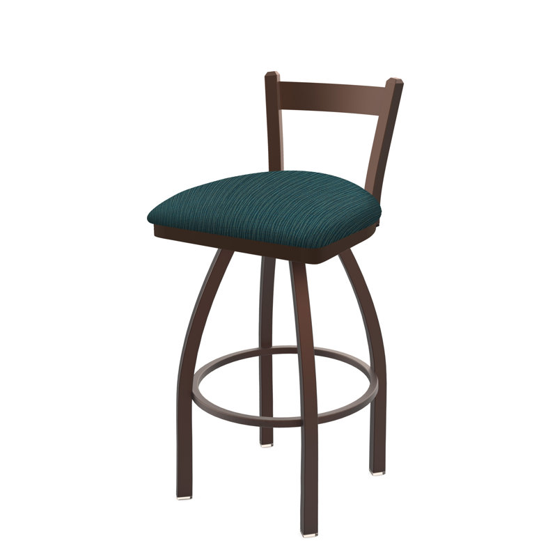 821 Catalina Low Back Swivel Bar Stool, Bronze, Bar Stool (30" Seat Height), Graph Tidal