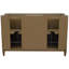Cherell 55'' Double Bathroom Vanity with White Carrara Marble Top