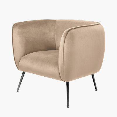 Krol Velvet Barrel Chair