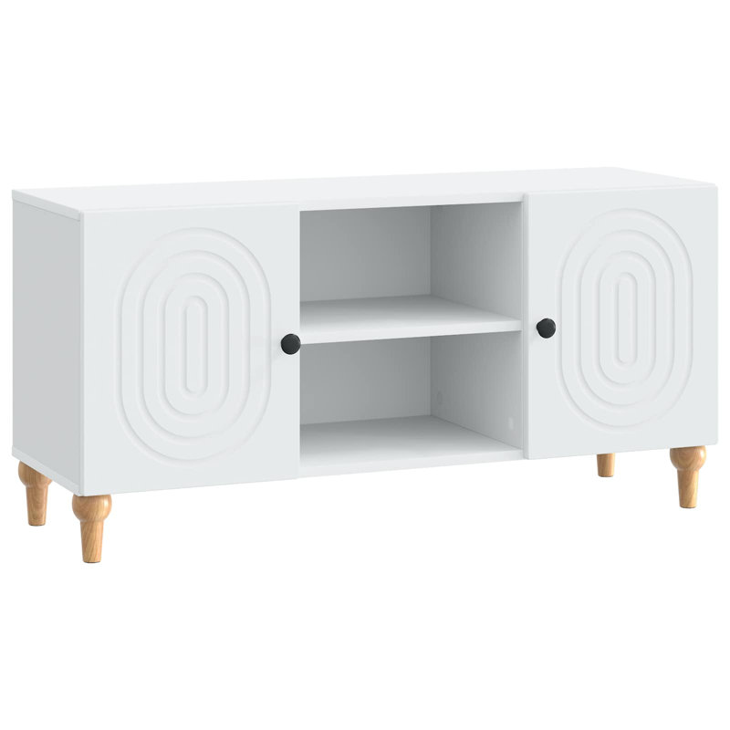 Unfinished TV Stand for TVs up to 24" with Fireplace Included
