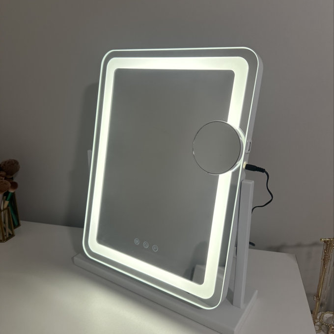 Led Vanity Mirror With Lights, 18x13 Inch Dimmable Touch Makeup Mirror - 18" x 13"