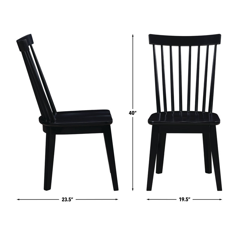 Aubrey Extendable Dining Set With Solid Wood Chairs, Brown, 7 Pieces: Table, 6 Chairs