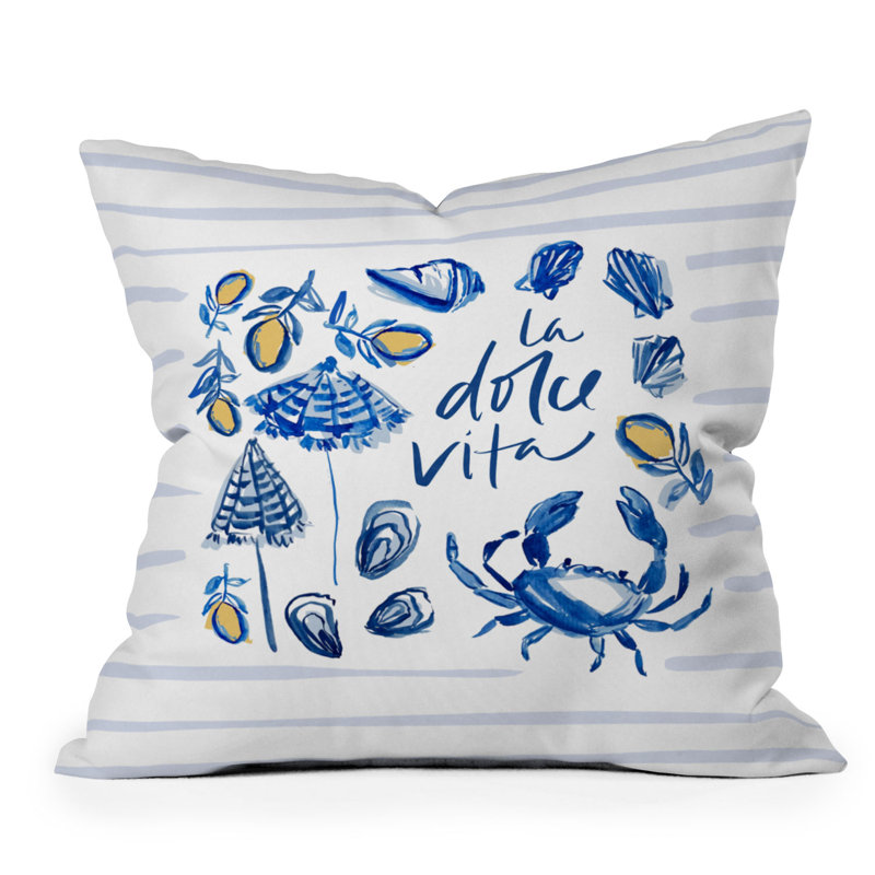 Coussin décoratif Brittce, Carré 16 po