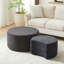 Ensemble de 2 tables basses gigognes rembourrées-978685676
