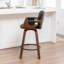 Tabouret de comptoir pivotant avec structure en bois Youngstown-123200729