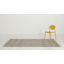 Tapis gris clair en coton tissé à plat à la main à motif géométrique Lillian-19347201
