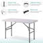 Rectangular Outdoor Picnic Table - 61 cm W 122 cm D