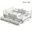 Lit plateforme avec tiroirs de rangement, structure de lit en bois massif avec garde-corps, petite tablette et crochets-2021994061-2021994050