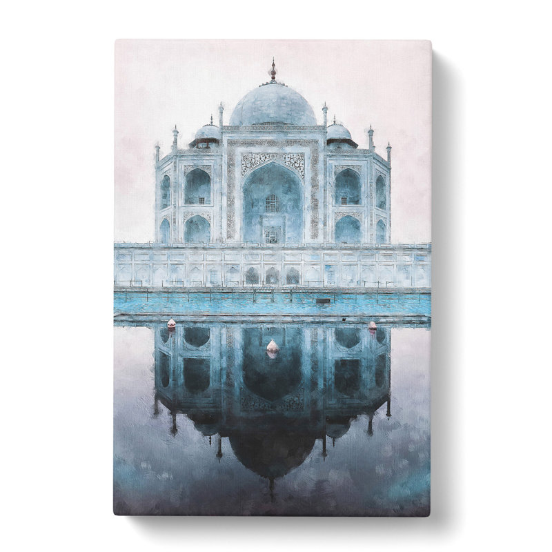 The Taj Mahal In Agra India Abstract - Wrapped Canvas Painting, 91cm H x 60cm W x 3cm D