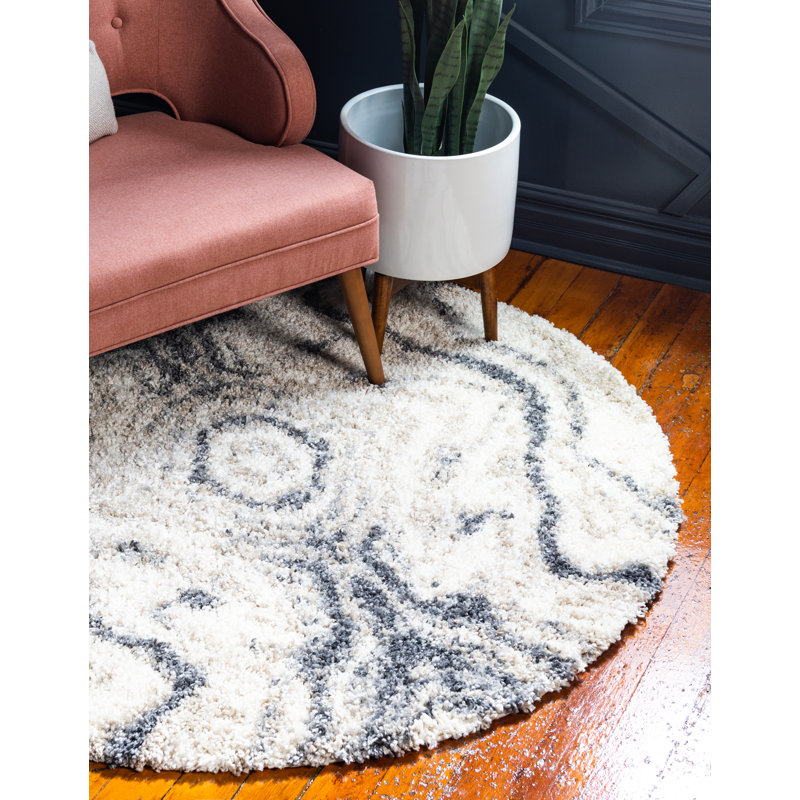 Mitzy Ikat Indoor Rug, Round 3'3"