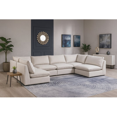 Tupman Upholstered U-Shaped Sectional Reversible