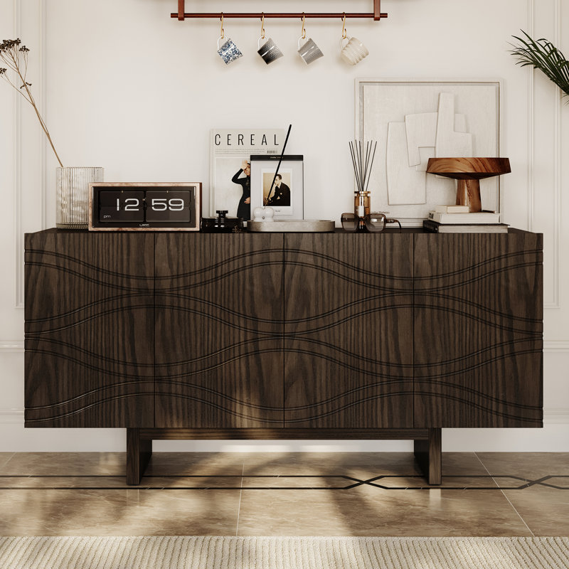 Gulbanu 63'' Buffet Sideboard for Dining Room,Living Room, Brown