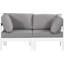 Causeuse d'extérieur avec coussins de 60 po de largeur Kylis-61189503-61209779