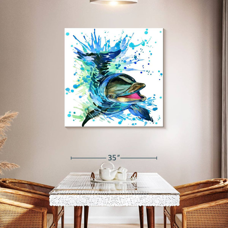 Brampt Splashing Dolphin, 39" H x 39" W