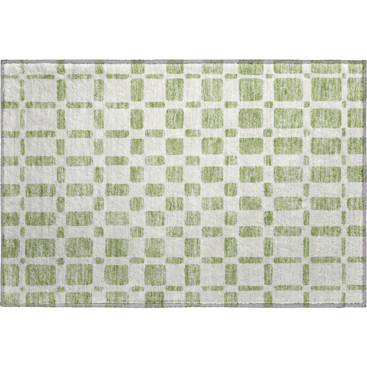 Premium Machine Washable Prisco Aloe Rug