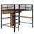 Loft Bed With L -Shaped Desk And Shelves