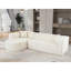 Canapé modulaire de style moderne, canapé modulaire en éponge, canapé modulaire en forme de L avec un design incurvé élégant et un tissu chenille luxueux, deux coussins décoratifs, pour le salon, le bureau