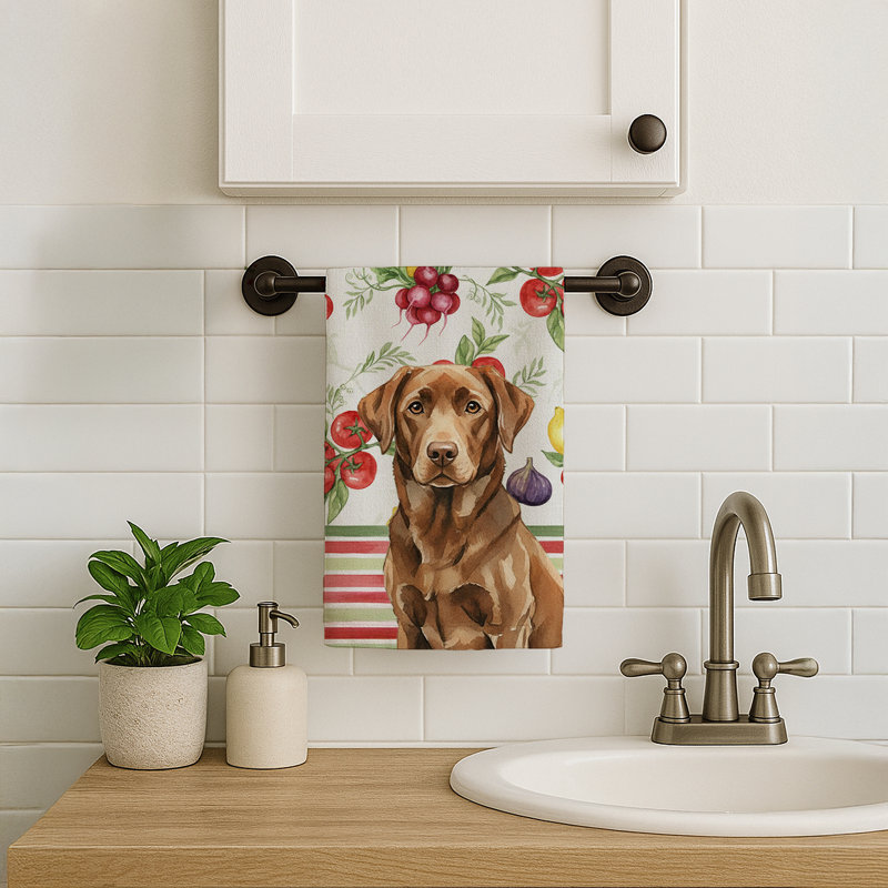 Serviette de cuisine chocolat Labrador Retriever, Labrador Retriever chocolat