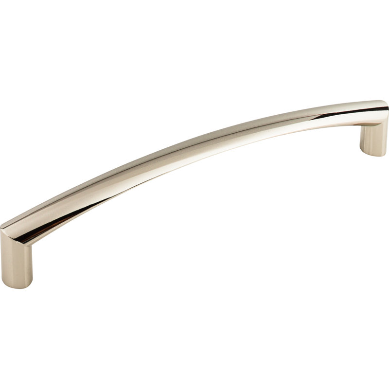 Griggs Bar Pull, Polished Nickel, 12" Center to Center