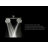 Double Shower Head with Built-in Valve, High Pressure 8 Setting Dual Shower Head Design