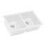 Ruvati 32 x 19 inch Granite Composite Undermount Double Bowl Kitchen Sink-13763149