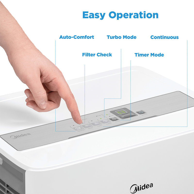 Déshumidificateur Midea Console pour les pièces jusqu'à 3000 Pi., 50